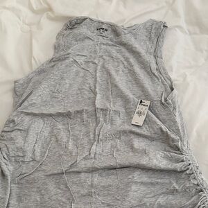 Express Light Gray Muscle Tee